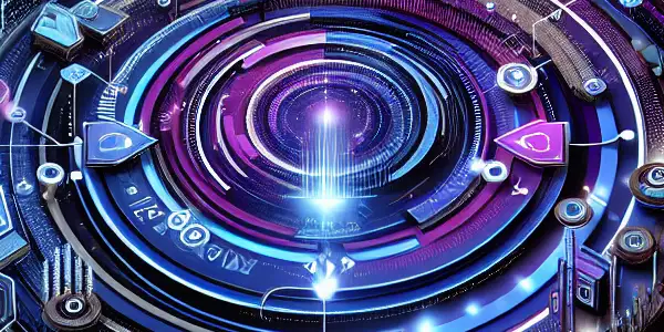 Infographic illustrating "Latest AV Tags" in the adult video industry with high-tech elements and trending icons.