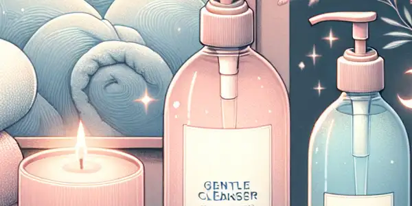 A serene private space promoting intimate wellness, featuring soft colors, soothing elements, and symbols of self-care and connection.